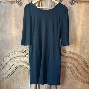 Pippa Black Knit Dress with Pockets/Zipper